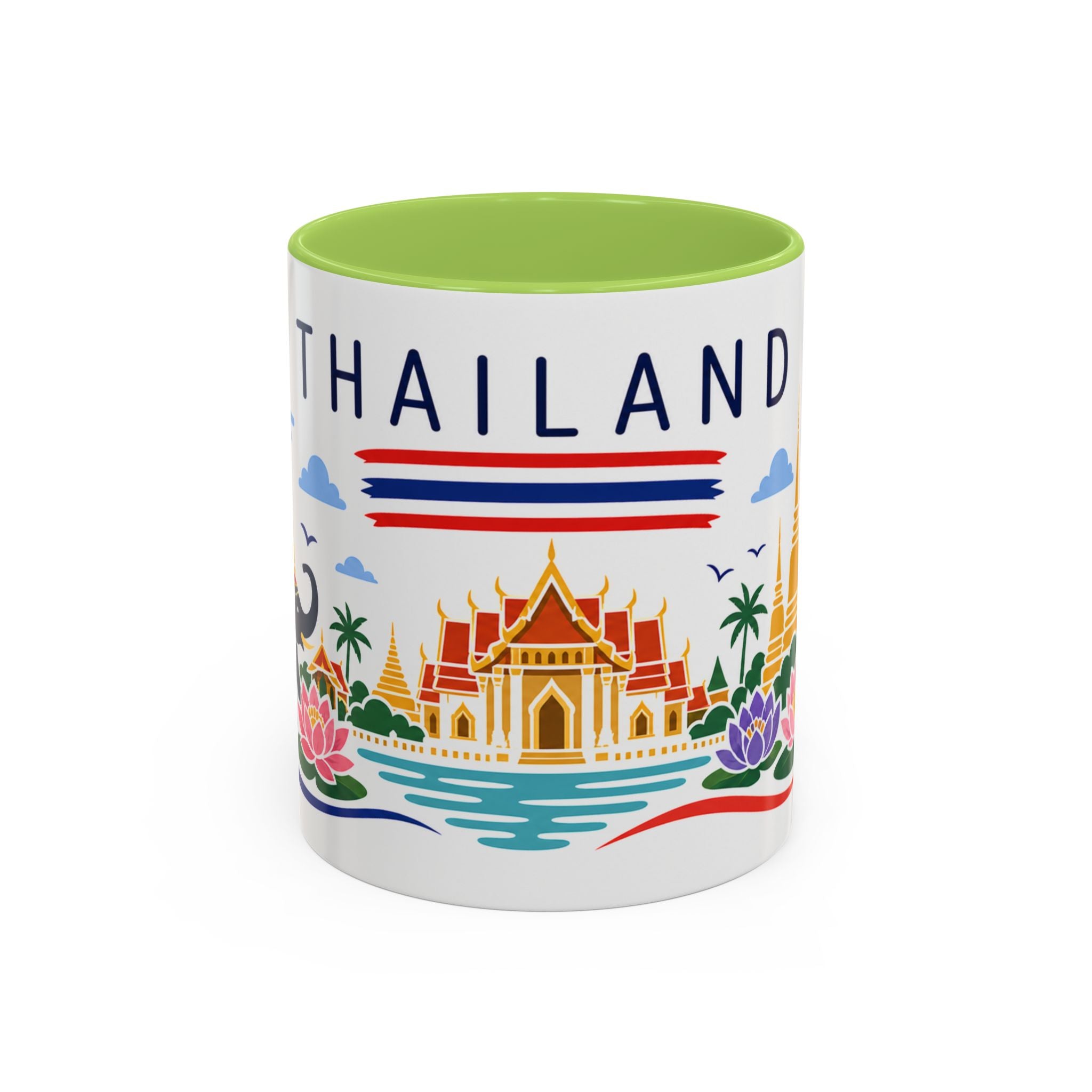 Thailand Coffee Mug | Travel Souvenir Accent Mug | Country Gift Ceramic Cup 11oz 15oz