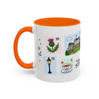 Edinburgh Coffee Mug | Postage Stamp Collage Mug | Travel Souvenir Accent Cup 11oz 15oz