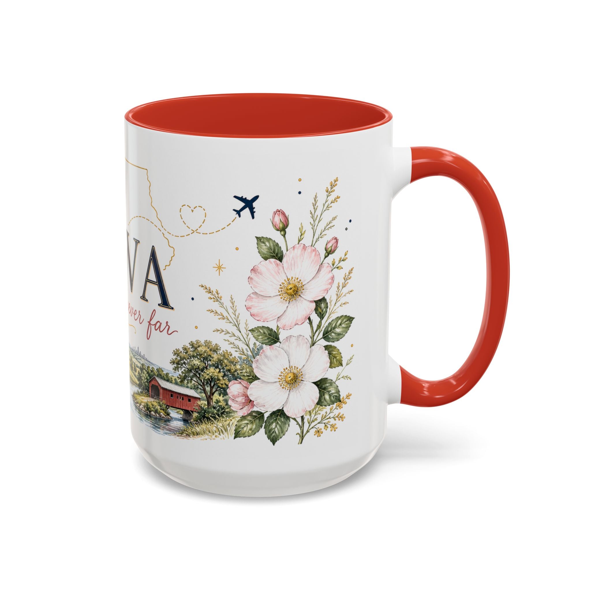 Iowa State Mug | Home is Never Far Accent Mug (11oz or 15oz)
