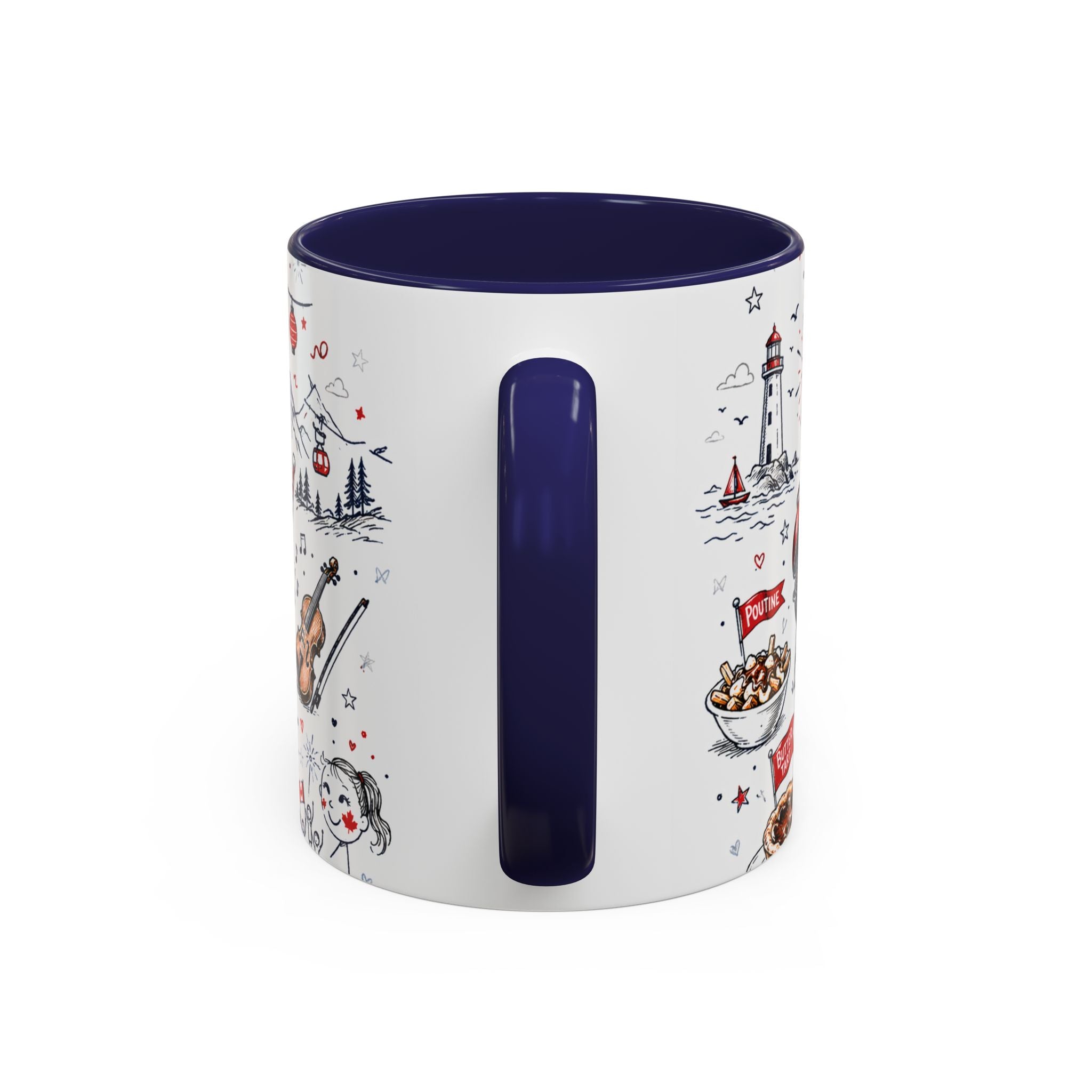 Canada Day Coffee Mug | Canadian Pride Gift | Accent Color Ceramic 11oz 15oz