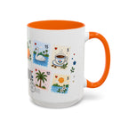 Orlando Coffee Mug | Postage Stamp Collage Mug | Travel Souvenir Accent Cup 11oz 15oz