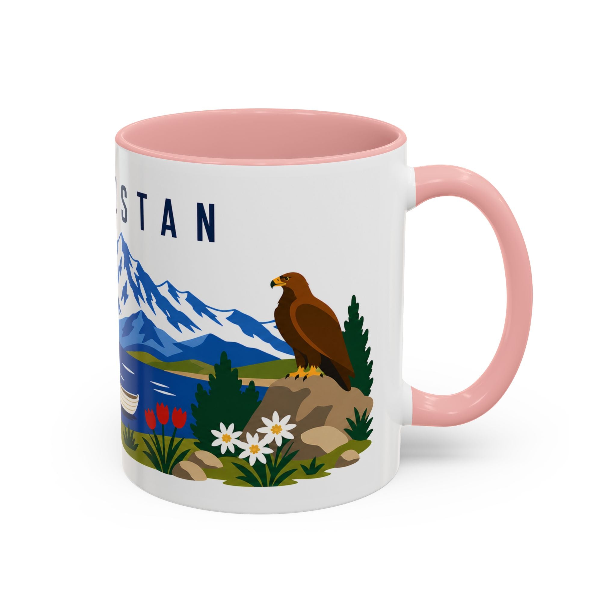 Kyrgyzstan Coffee Mug | Travel Souvenir Accent Mug | Country Gift Ceramic Cup 11oz 15oz