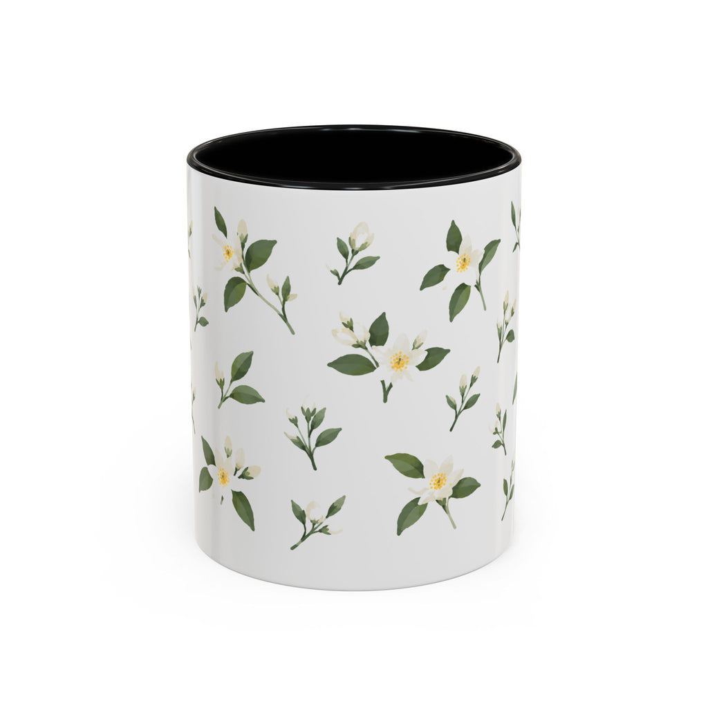 Florida Orange blossom Mug, State Flower Floral Coffee Cup, 11oz Botanical Gift