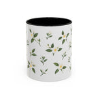 Florida Orange blossom Mug, State Flower Floral Coffee Cup, 11oz Botanical Gift