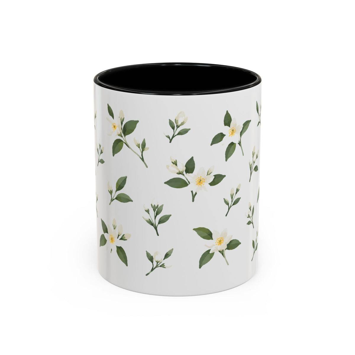 Florida Orange blossom Mug, State Flower Floral Coffee Cup, 11oz Botanical Gift