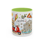 Rome Travel Mug | European City Souvenir Accent Coffee Mug | 11oz 15oz Ceramic Cup
