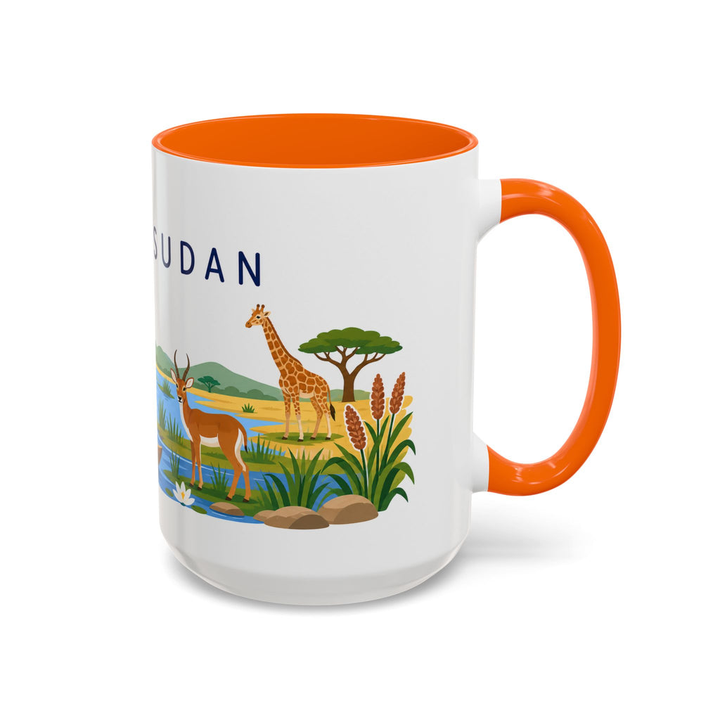 South Sudan Coffee Mug | Travel Souvenir Accent Mug | Country Gift Ceramic Cup 11oz 15oz