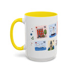 Boston Coffee Mug | Postage Stamp Collage Mug | Travel Souvenir Accent Cup 11oz 15oz