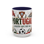 Portugal Soccer Coffee Mug | World Cup Fan Gift | Accent Color Ceramic 11oz 15oz Match Day Cup