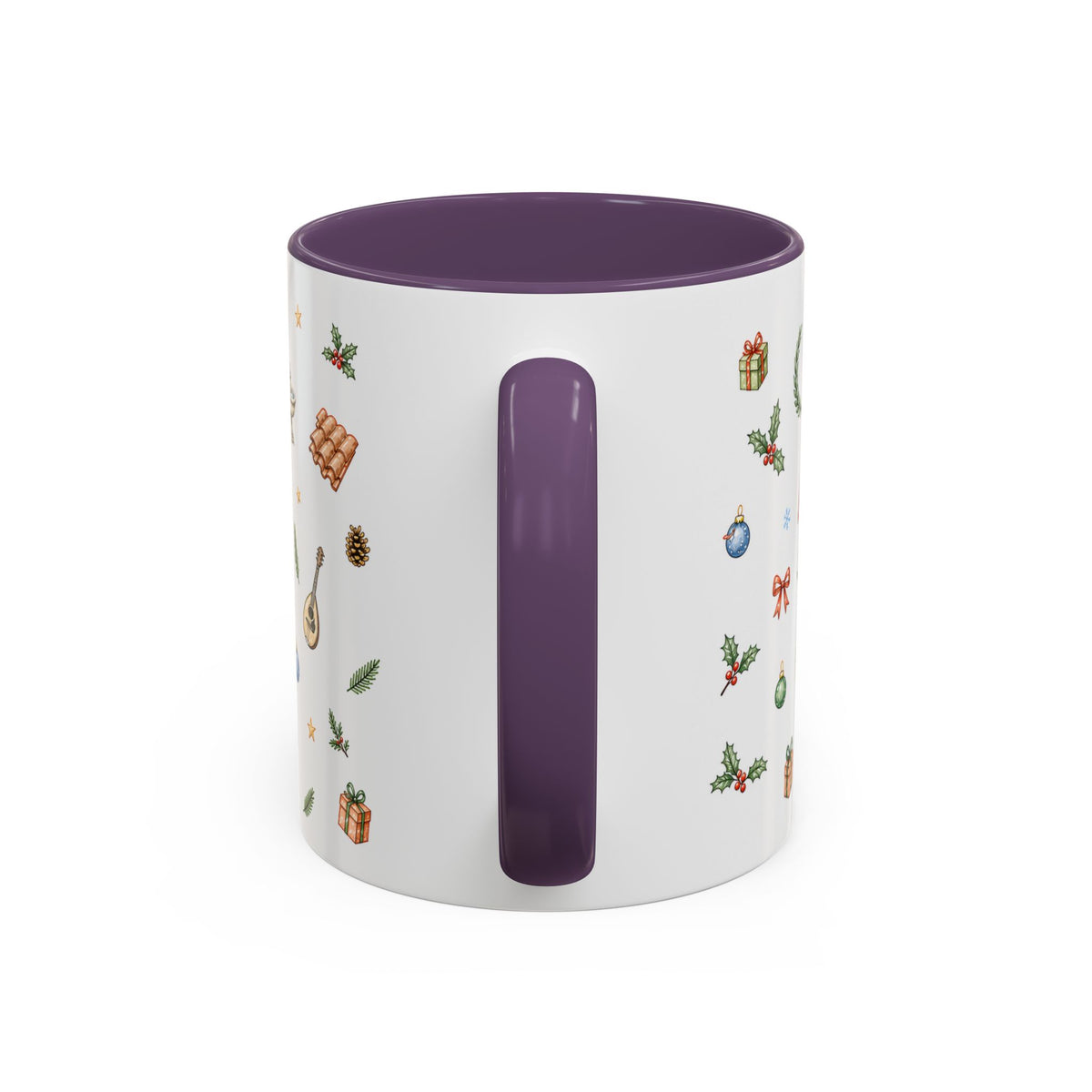 Rome Christmas Mug | Watercolor City Souvenir | Ceramic Coffee Cup