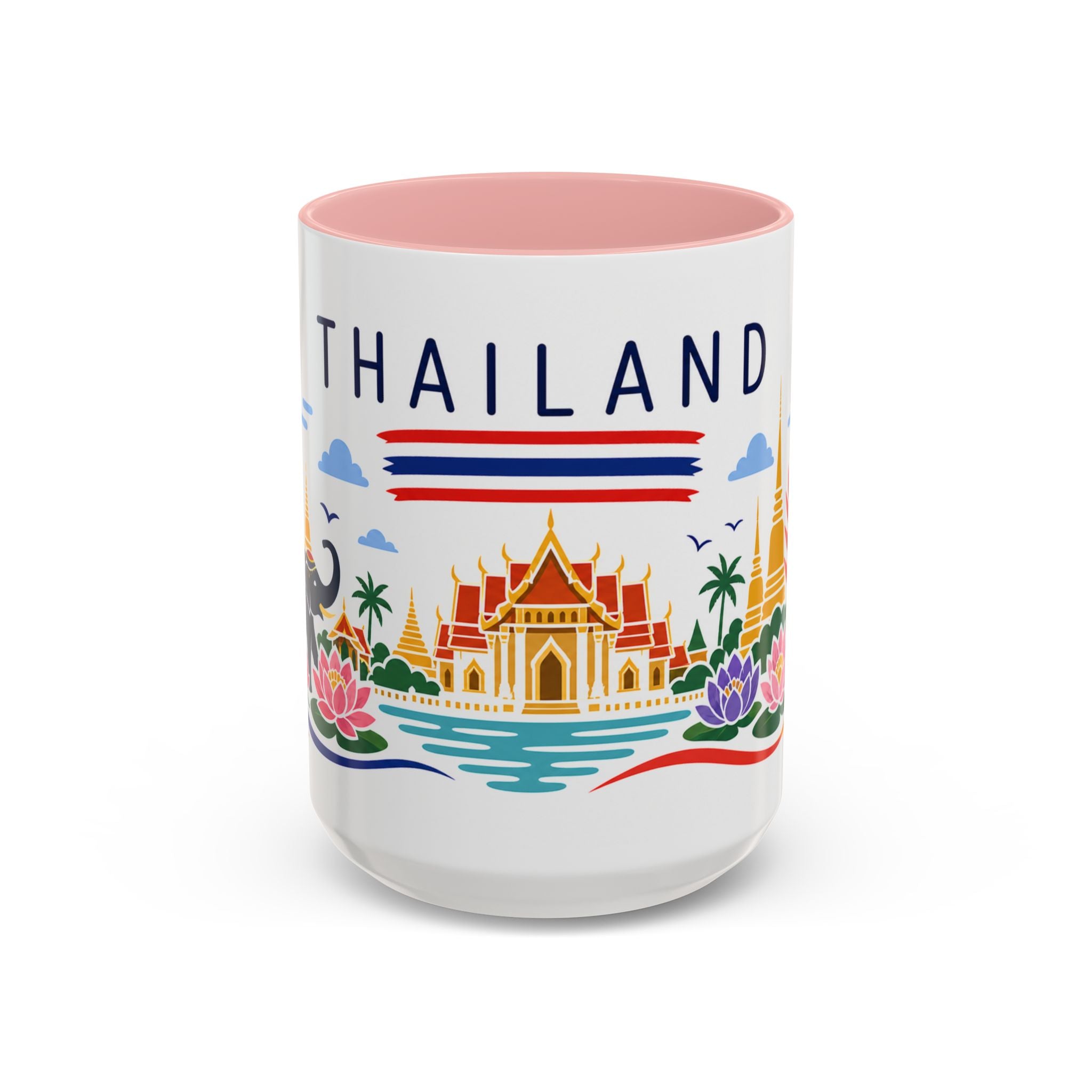 Thailand Coffee Mug | Travel Souvenir Accent Mug | Country Gift Ceramic Cup 11oz 15oz