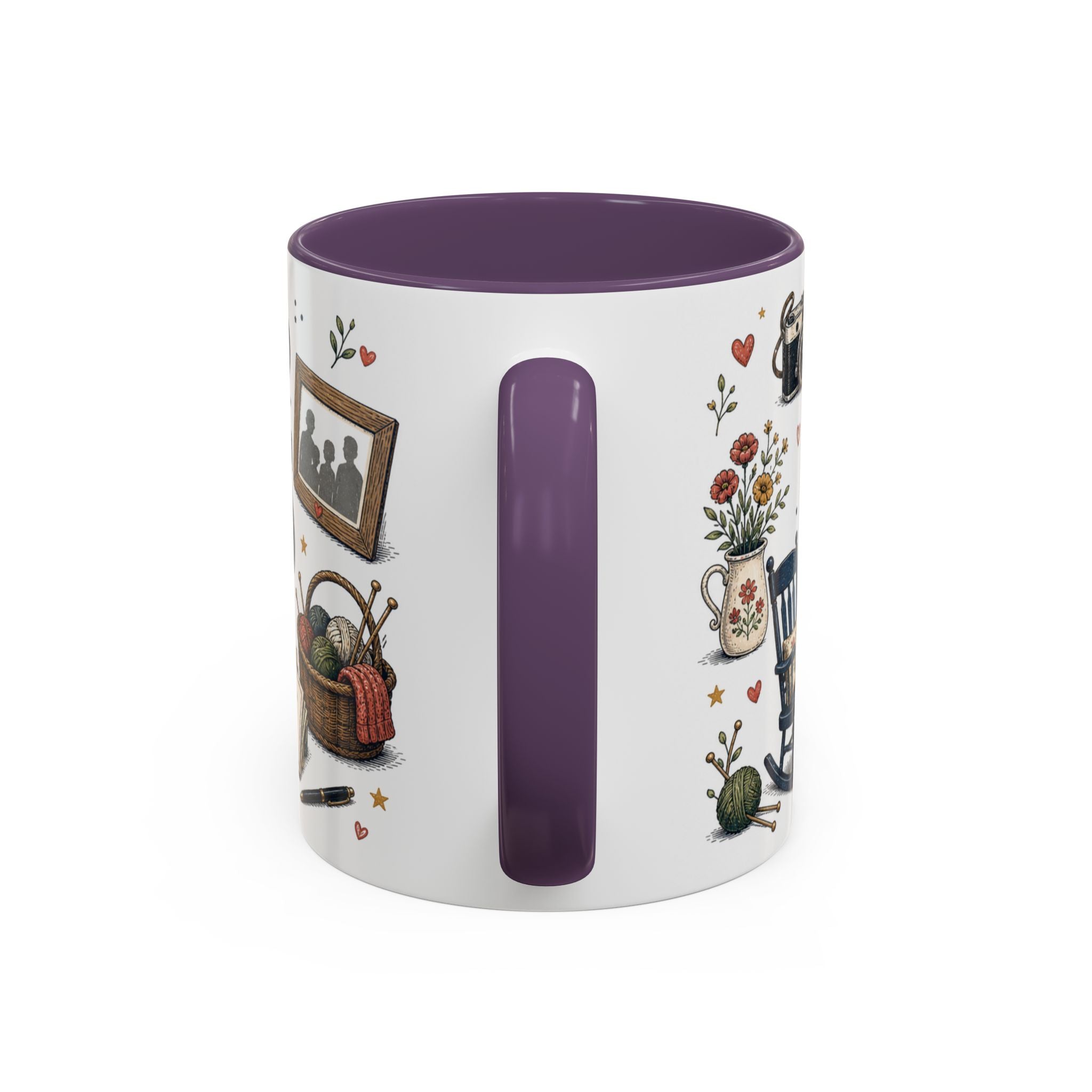 Best Grandparents Ever Coffee Mug | Gift From Grandkids | Accent Color Ceramic 11oz 15oz