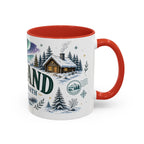 Lapland Coffee Mug | Travel Destination Souvenir Gift | Accent Color Ceramic 11oz 15oz