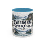 Columbia River Gorge Mug, Pacific Northwest Travel Souvenir, Bucket List Gift, Accent Ceramic Coffee Mug 11oz 15oz