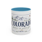 Colorado State Mug | Rocky Mountain Botanical Design | Moving Away Gift