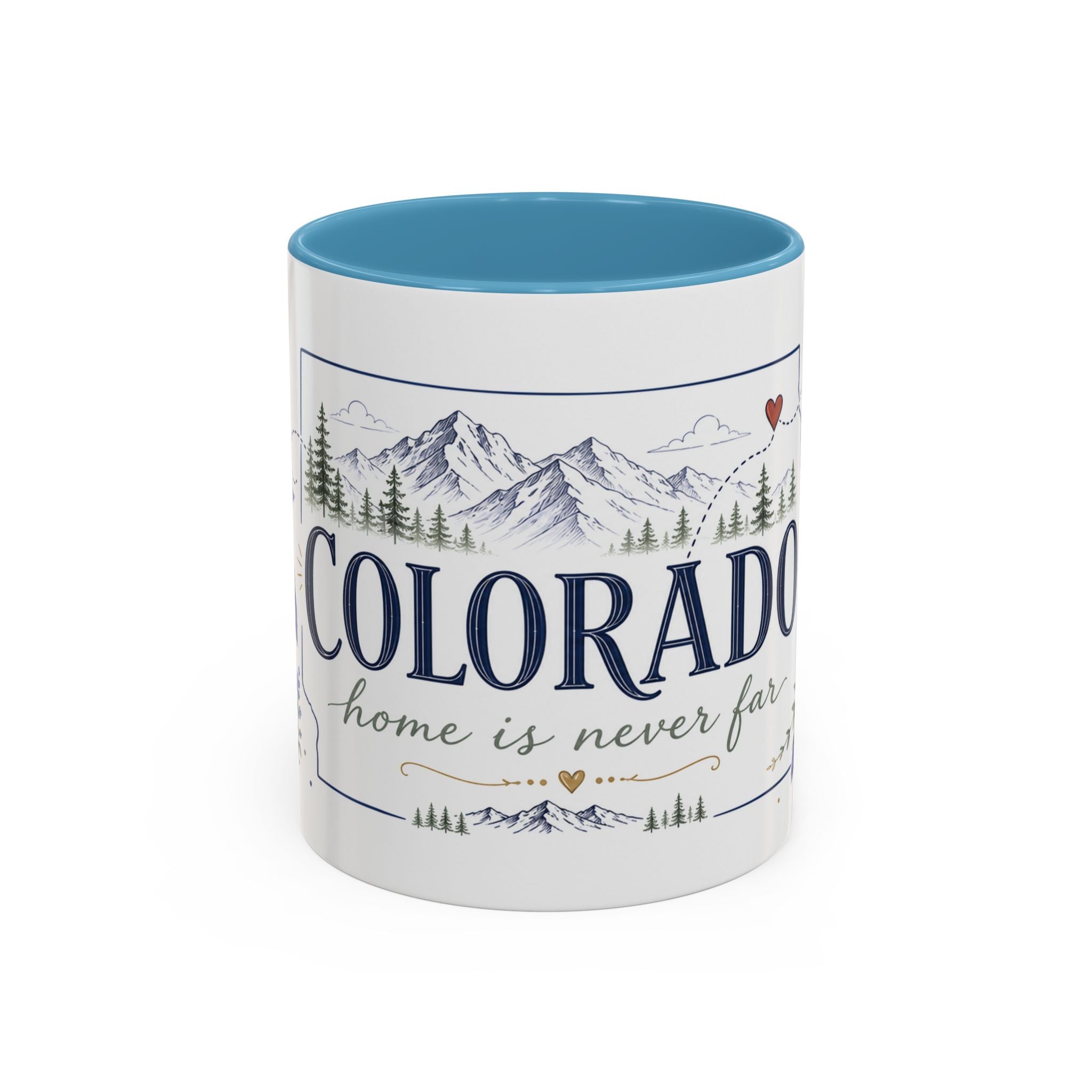 Colorado State Mug | Rocky Mountain Botanical Design | Moving Away Gift
