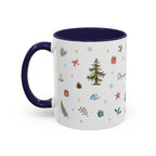 Olympic National Park Christmas Mug | Watercolor Travel Souvenir | Holiday Gift | Accent Ceramic Coffee Cup 11oz 15oz