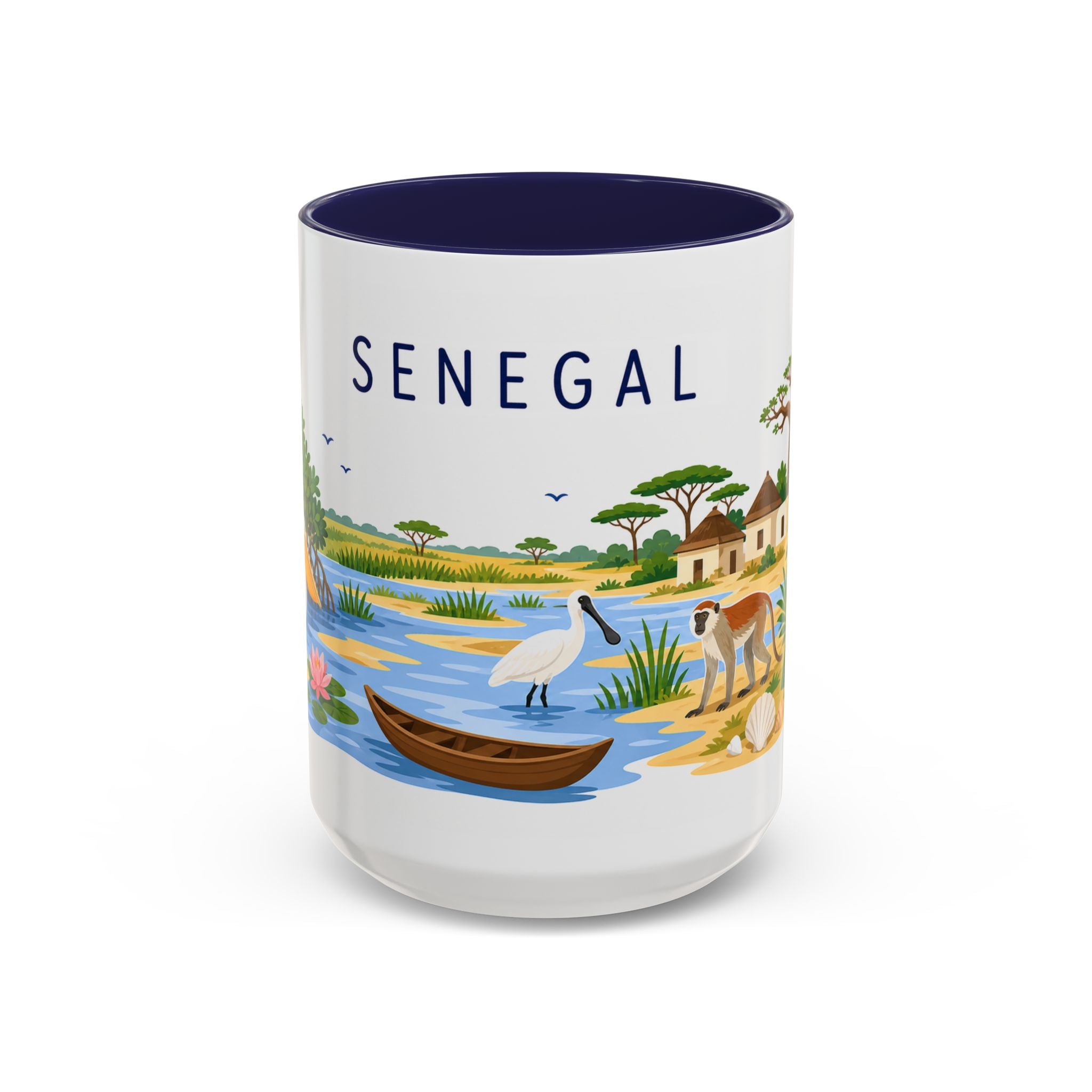 Senegal Soccer Coffee Mug | World Cup Fan Gift | Accent Color Ceramic 11oz 15oz Match Day Cup