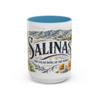Salinas Coffee Mug | United States Travel Souvenir | Vintage Illustrated City Gift | 11 oz 15 oz Accent Mug