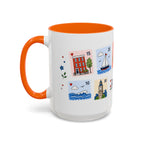 Boston Coffee Mug | Postage Stamp Collage Mug | Travel Souvenir Accent Cup 11oz 15oz