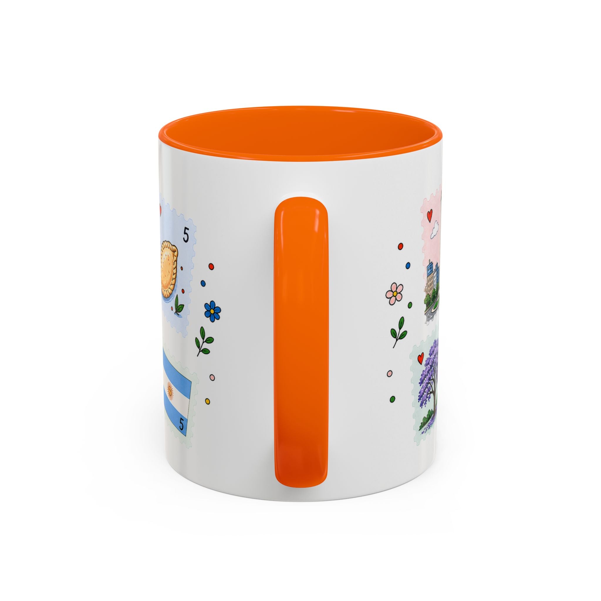 Buenos Aires Coffee Mug | Postage Stamp Collage Mug | Travel Souvenir Accent Cup 11oz 15oz
