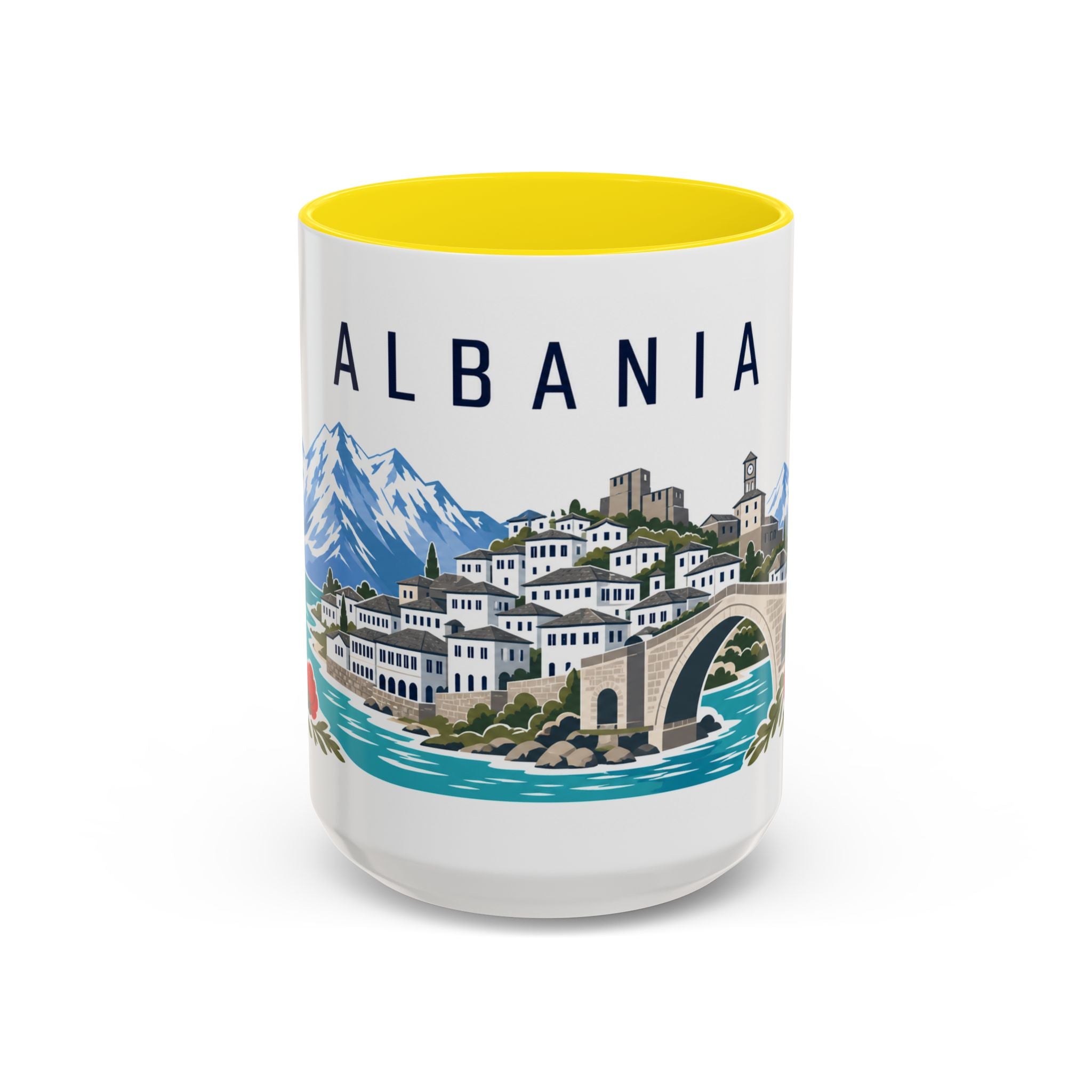 Albania Coffee Mug | Travel Souvenir Accent Mug | Country Gift Ceramic Cup 11oz 15oz
