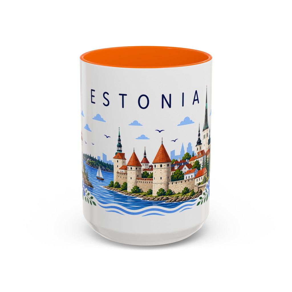 Estonia Coffee Mug | Travel Souvenir Accent Mug | Place Gift Ceramic Cup 11oz 15oz