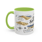 Great Sand Dunes National Park Coffee Mug | Colorado Desert Mountain Dunes Gift | Accent Color Ceramic 11oz 15oz