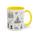 Antwerp Christmas Mug | Watercolor Travel Souvenir | Holiday Gift | Accent Ceramic Coffee Cup 11oz 15oz