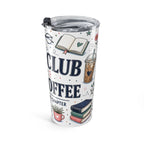 Book Club and Iced Coffee 20oz Tumbler | Book Lover Gift | Insulated Stainless Steel Travel Cup
