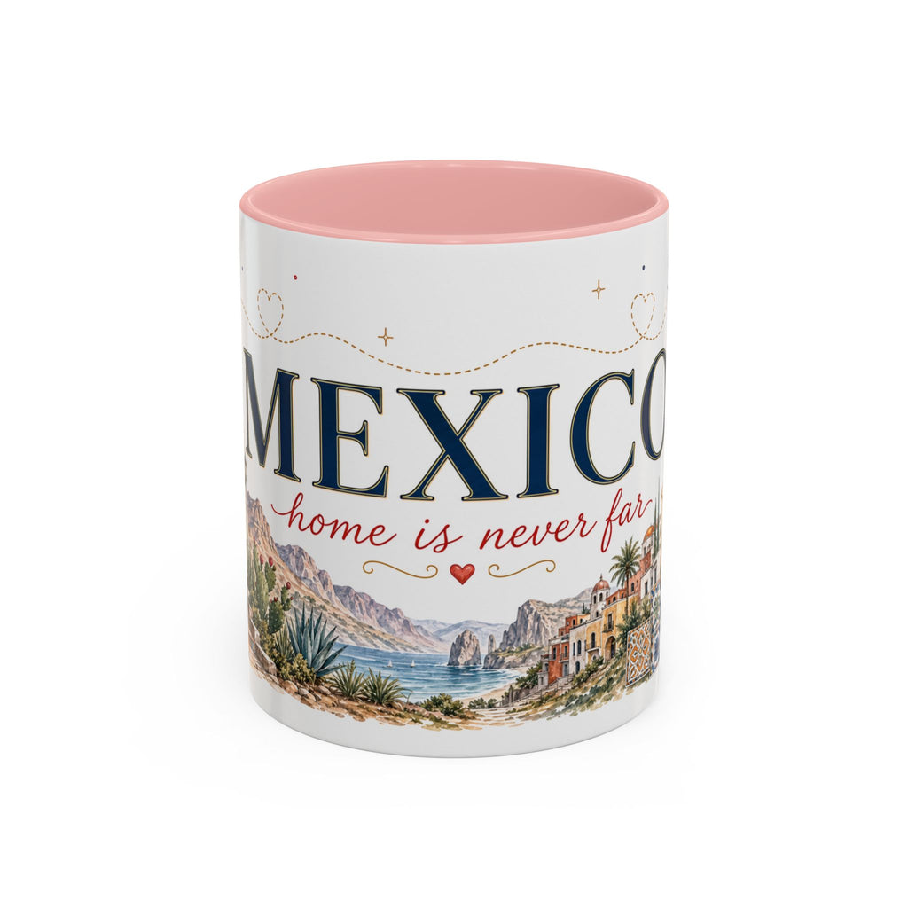 Mexico Home Country Mug | Moving Away Gift | Long Distance Friendship | 11 oz 15 oz Accent Mug