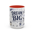 Dream Big Coffee Mug | Class of 2026 Graduation Gift | Accent Color Ceramic 11oz 15oz
