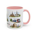 Salt Lake City Illustrated Travel Mug | City Souvenir Accent Coffee Mug | 11oz 15oz Ceramic Cup