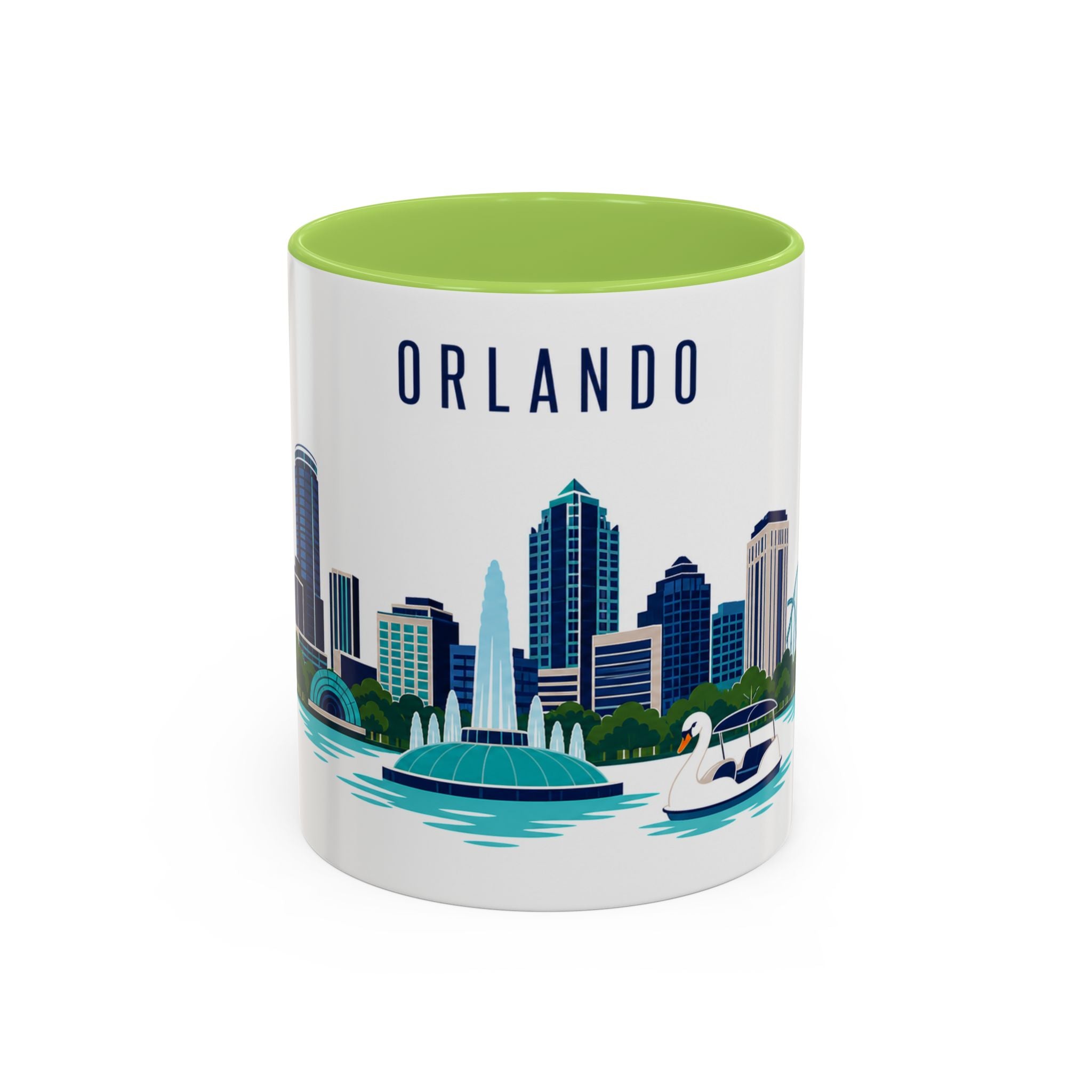 Orlando Coffee Mug | United States Travel Souvenir | Porcelain Decal City Gift | 11oz 15oz Accent Mug