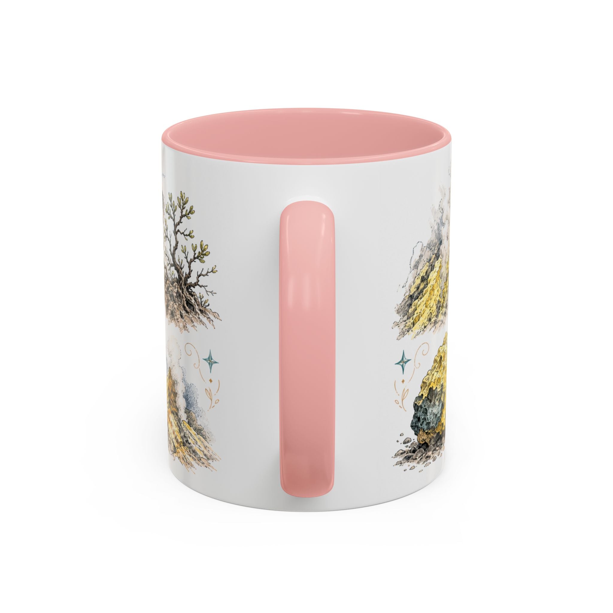 Ijen Crater Mug, Indonesia Travel Souvenir, Bucket List Gift, Accent Ceramic Coffee Mug 11oz 15oz