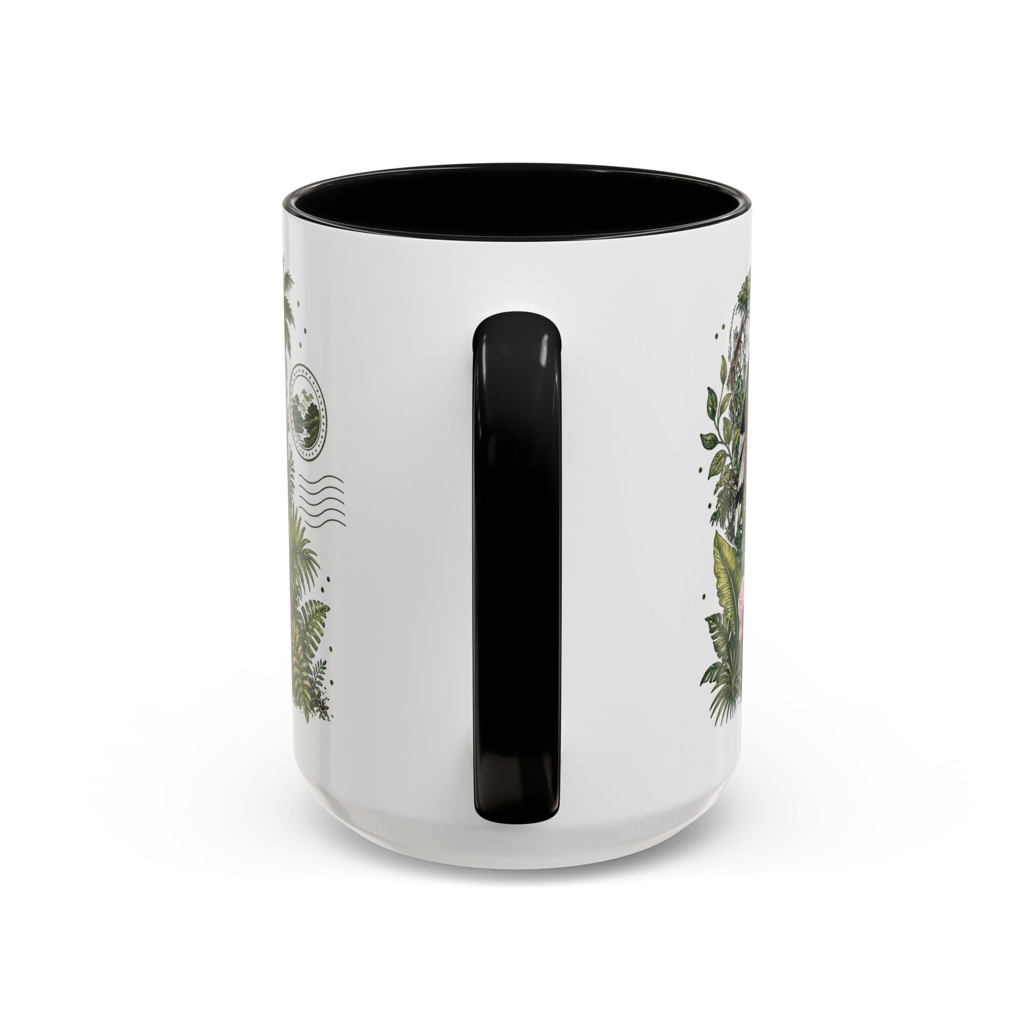 Borneo Rainforest Coffee Mug | Travel Destination Souvenir Gift | Accent Color Ceramic 11oz 15oz
