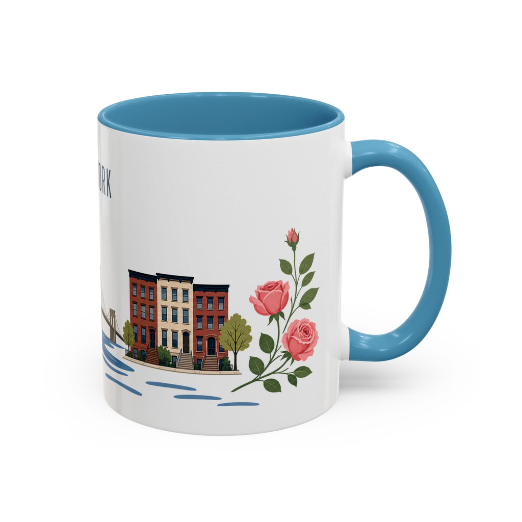 New York Coffee Mug | United States Travel Souvenir | Porcelain Decal City Gift | 11oz 15oz Accent Mug