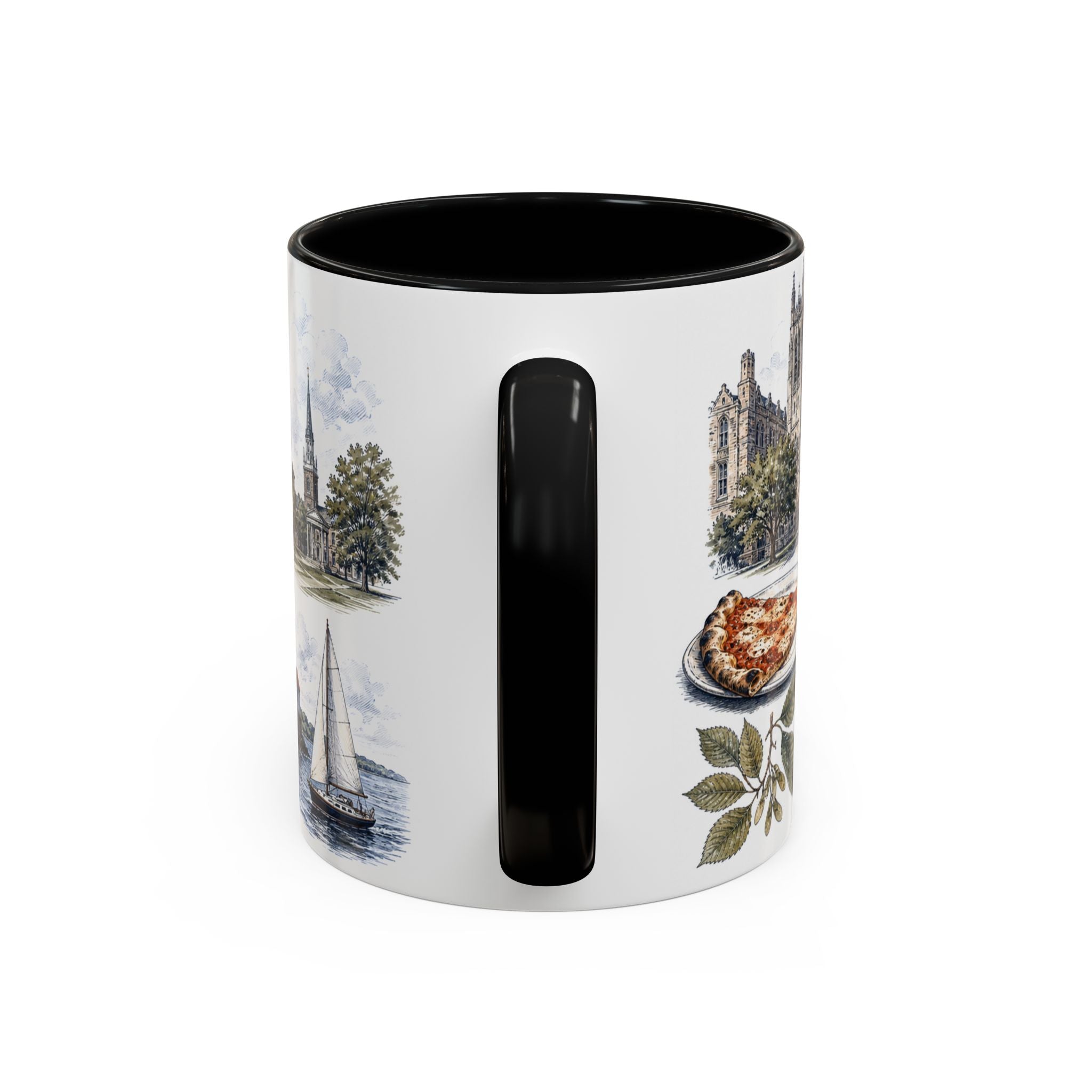 New Haven Coffee Mug | United States Travel Souvenir | Vintage Illustrated City Gift | 11 oz 15 oz Accent Mug