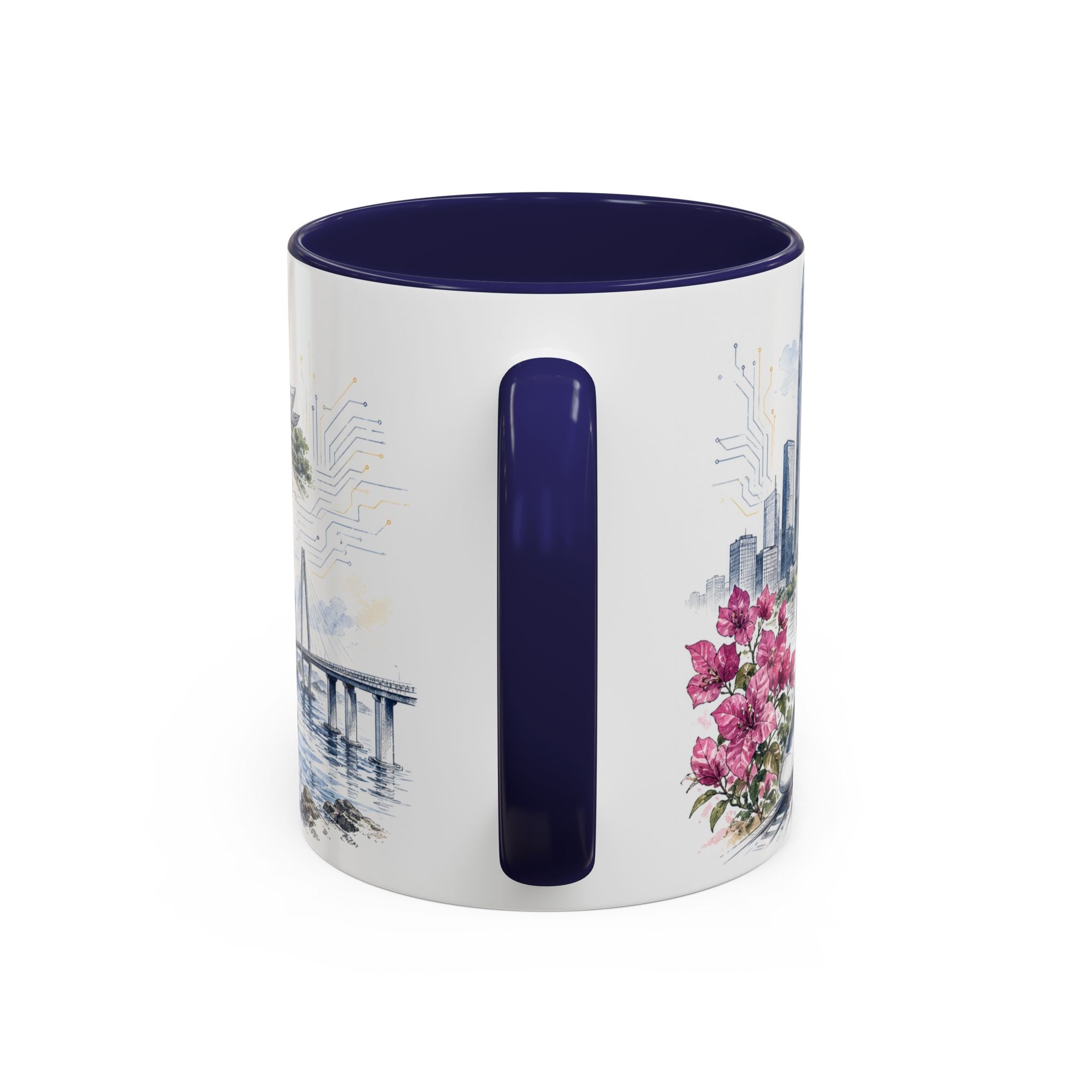 Shenzhen Coffee Mug | China Travel Souvenir | Vintage Illustrated City Gift | 11 oz 15 oz Accent Mug