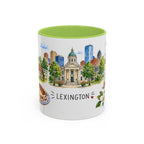 Lexington Illustrated Travel Mug | City Souvenir Accent Coffee Mug | 11oz 15oz Ceramic Cup