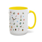 Santa Fe Christmas Mug | Watercolor City Souvenir | Ceramic Coffee Cup (11oz 15oz)