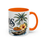 Lagos Coffee Mug | Nigeria Travel Souvenir | Vintage Illustrated City Gift | 11 oz 15 oz Accent Mug