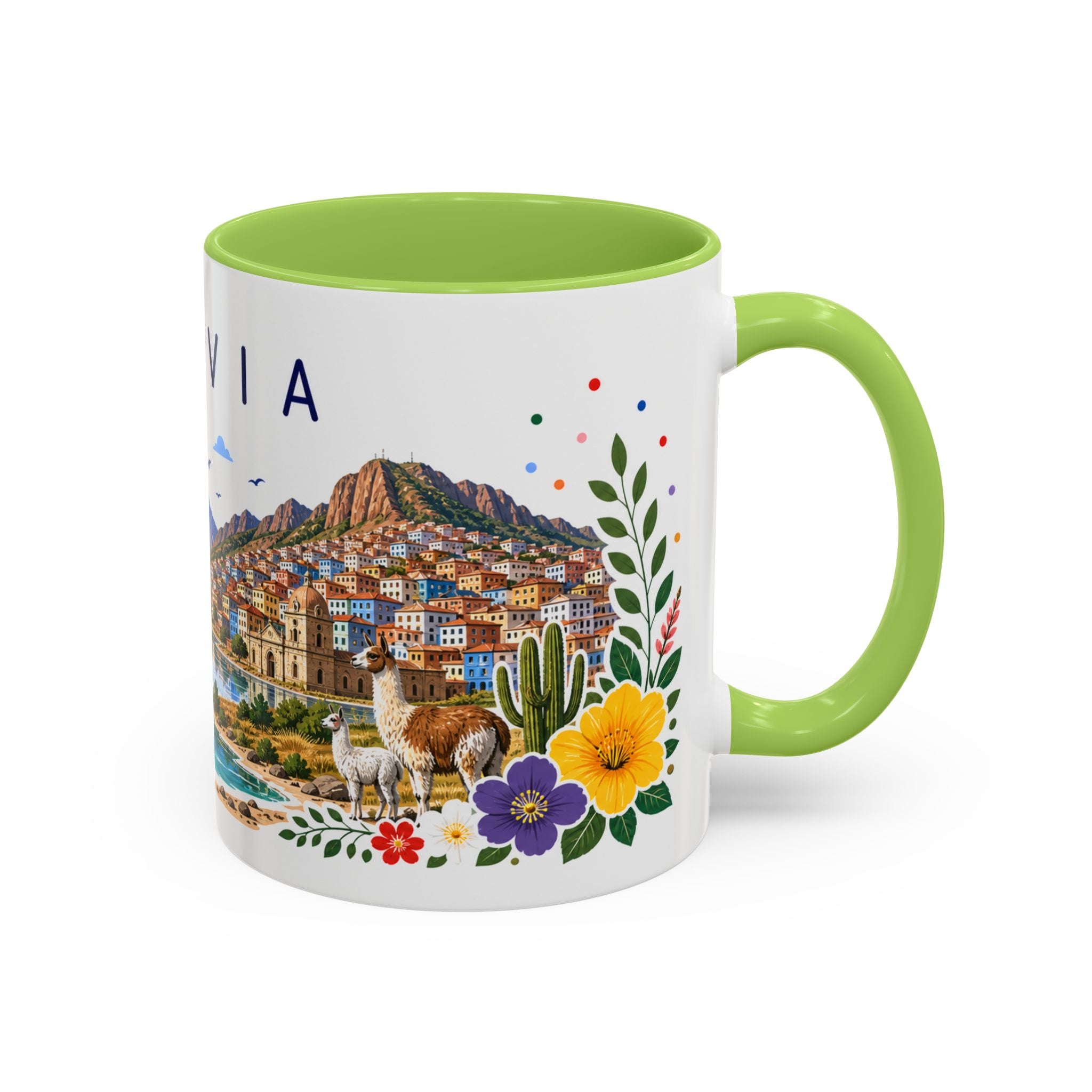 Bolivia Coffee Mug | Travel Souvenir Accent Mug | Place Gift Ceramic Cup 11oz 15oz