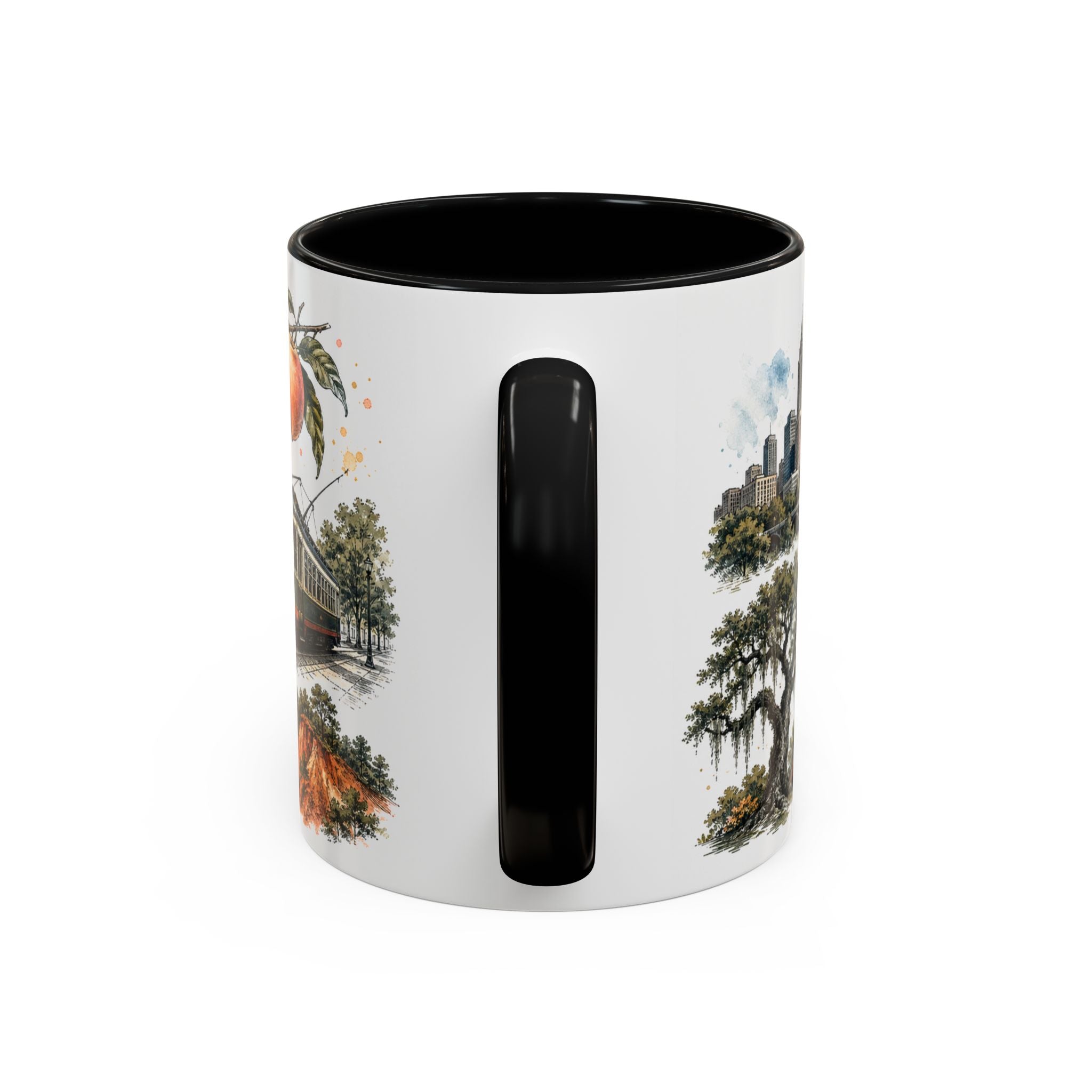 Atlanta Coffee Mug | United States Travel Souvenir | Vintage Illustrated City Gift | 11 oz 15 oz Accent Mug