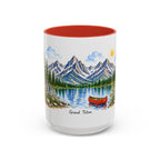 Grand Teton National Park Mug | US Travel Souvenir Accent Coffee Mug | 11oz 15oz Ceramic Cup