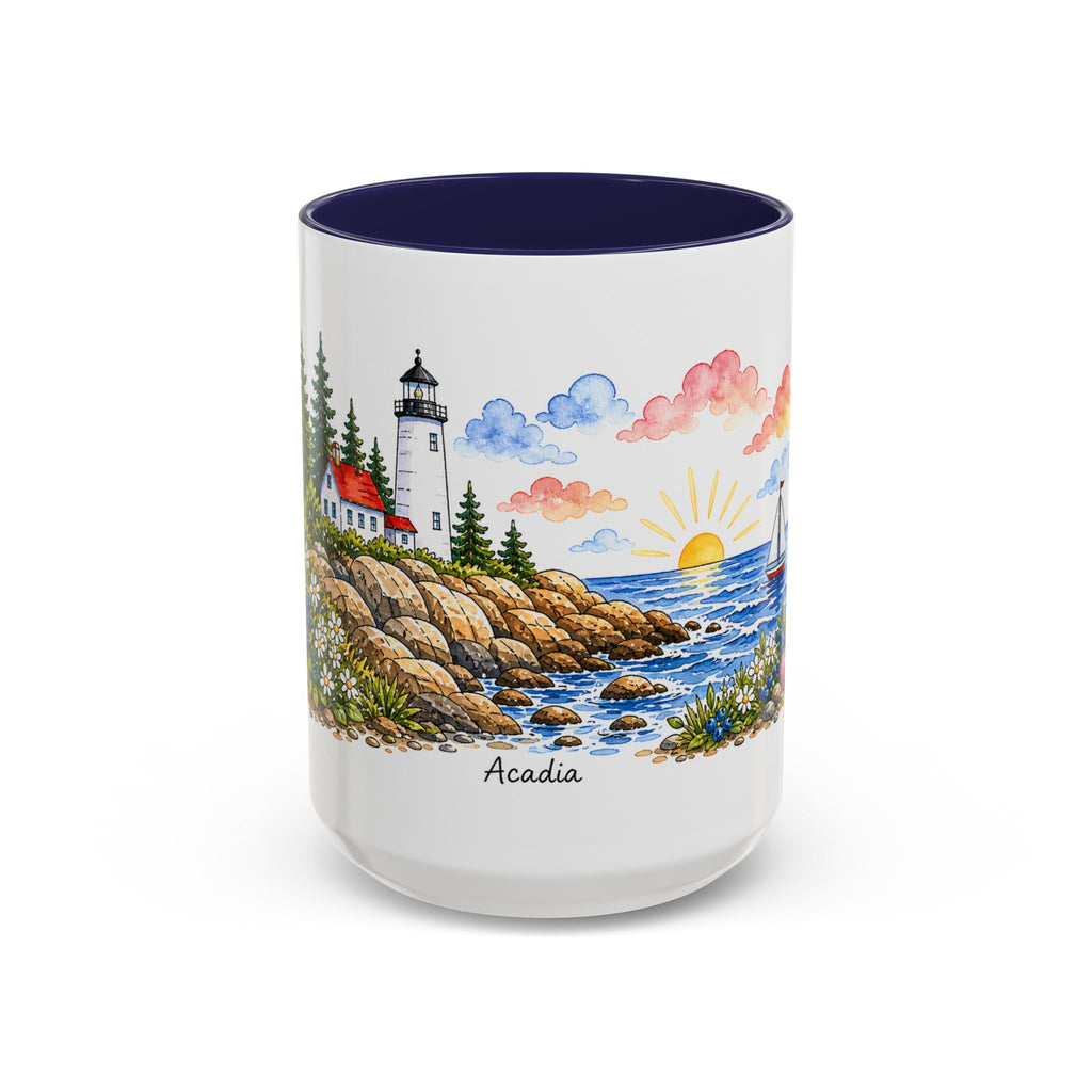 Acadia National Park Mug | US Travel Souvenir Accent Coffee Mug | 11oz 15oz Ceramic Cup