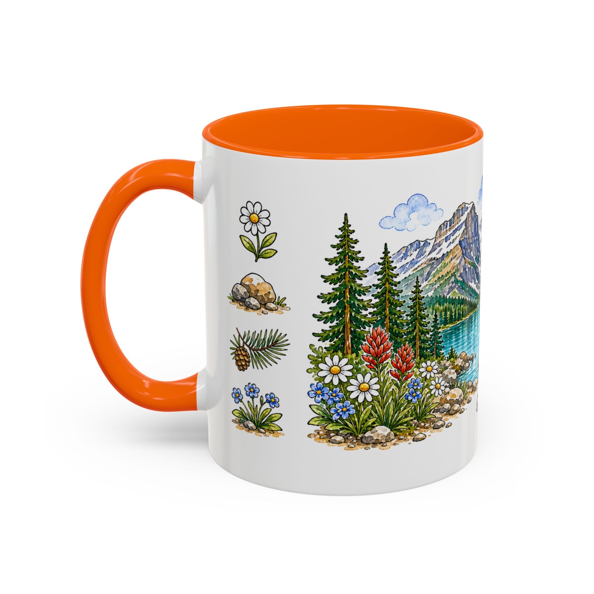 Glacier National Park Mug | US Travel Souvenir Accent Coffee Mug | 11oz 15oz Ceramic Cup