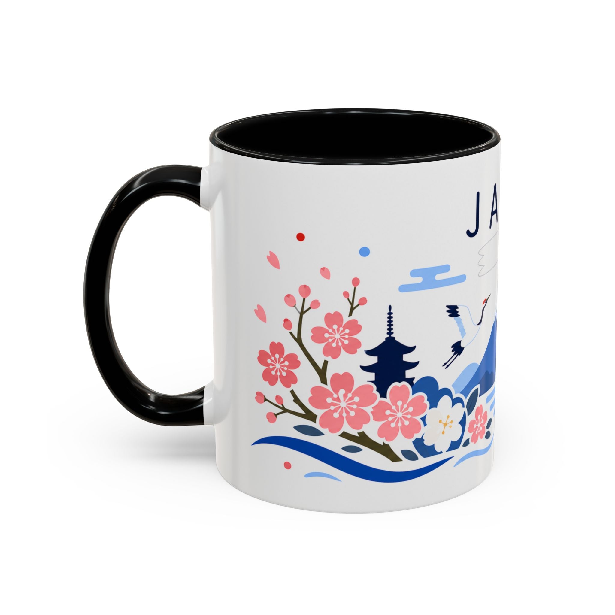 Japan Coffee Mug | Travel Souvenir Accent Mug | Country Gift Ceramic Cup 11oz 15oz