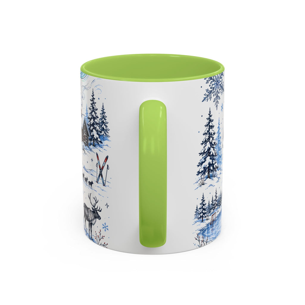 Great White North Coffee Mug | Canadian Pride Gift | Accent Color Ceramic 11oz 15oz