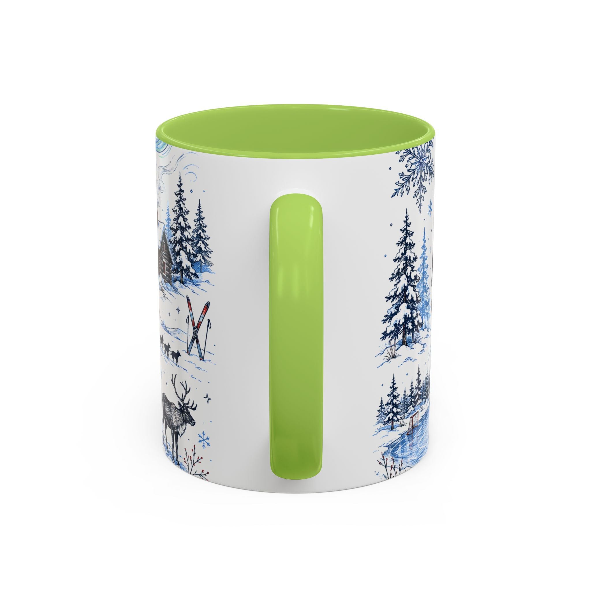 Great White North Coffee Mug | Canadian Pride Gift | Accent Color Ceramic 11oz 15oz